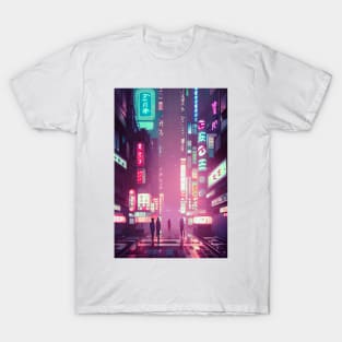 People Tokyo Neon Anime Japan Vibes <3 T-Shirt